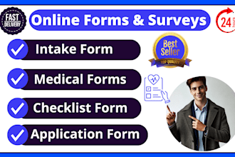 create fillable medical form, intake form, application forms, checklist form