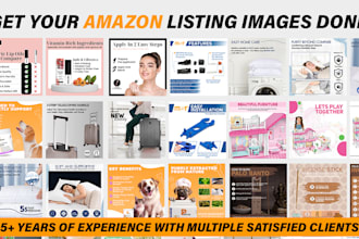 design amazon listing images and product infographic