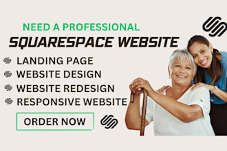 design squarespace website dna testing home care healthcare nonprofit website