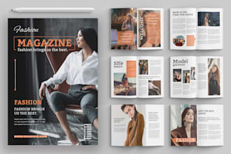 design premium magazine, editorial newsletter, lookbook publication, booklet