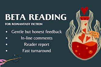 beta read your romantasy manuscript