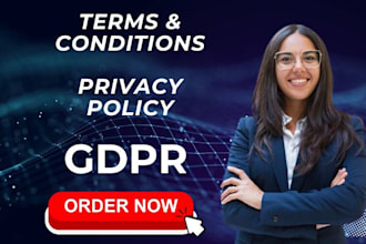draft terms and conditions, gdpr privacy policy, contracts
