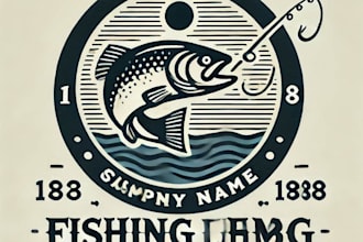 do make an modern fishing logo