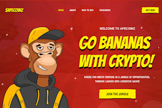 design meme coin website crypto website meme website meme coin landing page