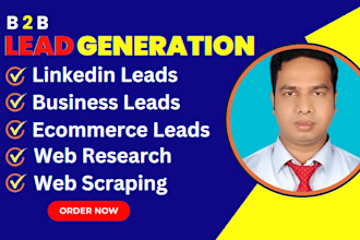 provide any business and linkedin leads by web research