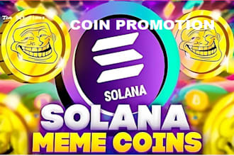 crypto coin promotion x marketing dex solana promotion meme coin token presales