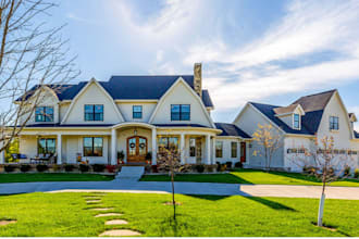 3d farm house design, modern farmhouse, tiny exterior design with 3d rendering