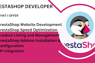 build your prestashop website, speedup, prestashop, product listing, addons, api
