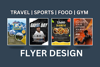 design modern business flyer, gym poster , digital flyer, professional pamphlet