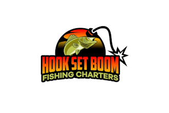 design nice wonderful fishing logo with source file