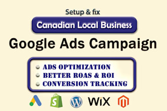 setup google PPC ads campaign for canadian local business
