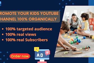 do organic kids youtube video promotion and ranking channel