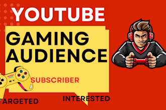 do organic promotion of your gaming video, youtube channel, twitch to audience