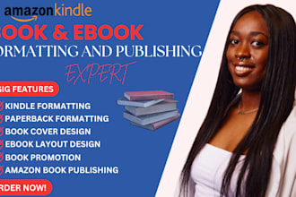 do amazon kdp book publishing book formatting and book layout design for kdp