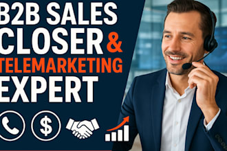 high ticket sales closer rep salesperson telemarketing leads generation list