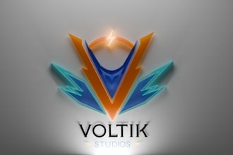 do an 3d  professional logo for your company
