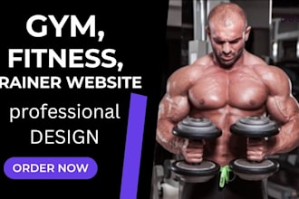design personal trainer website fitness trainer, coach, yoga, gym website design
