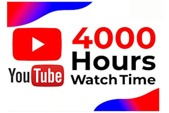 be your youtube video 4000 watch hour time