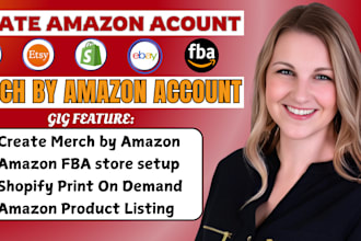 setup amazon seller central t shirt design, merch by amazon account, pod store