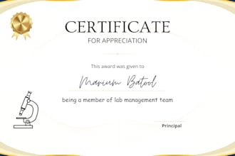 make custom certificates for awards and achievements