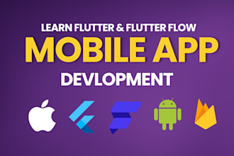 teach flutter and flutterflow mobile app development