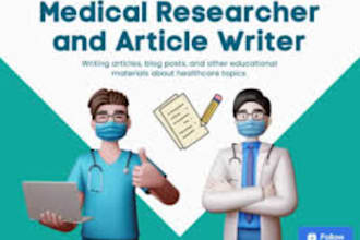 write medical  nursing articles and health blogs as a doctor