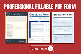 create customers pdf fillable forms with advanced features, professional design