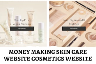 design cosmetic website make up shopify store beauty website cosmetic store
