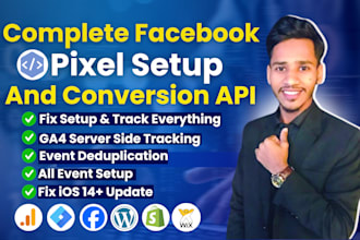 fixed meta fb pixel, ga4 server side tracking, ga4 ecommerce tracking by gtm