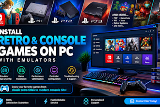 set up ps1, ps2, ps3, switch, and retro games on PC