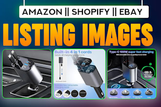 design product images for amazon, ebay and shopify listings