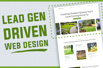design and build a lead generating landscaping website