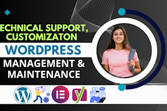 do wordpress website maintenance updates monthly support customization bug fix