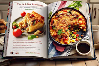 write recipes for recipe book cookbook and ebook on any title or topic