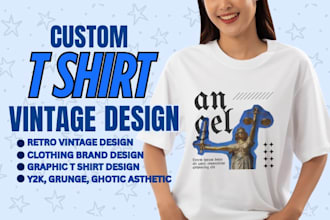 design camping retro 90s y2k grunge graphic t shirt designs for clothing brand