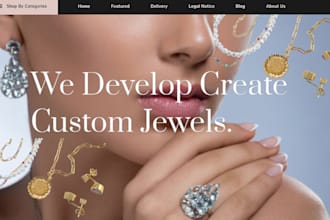 design jewelry shopify store necklace website jewelry website jewelrymodel store