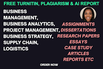 do project management, business management assigned, supply chain, logistics