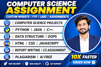 do computer science assigned, report, java, cpp, python programming task project