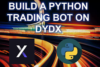 develop dydx exchange, future bot, US stock trading bot, grid bot, 3commas bot