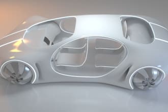 accurate 3d car model, sci fi vehicle, render in v ray, 3ds max, automotive, skp