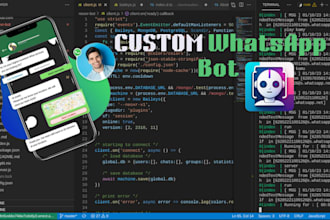 develop ai whatsapp chat bot, business chat bot, whatsapp customer service bot