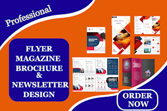design professional bifold, trifold brochure and catalog