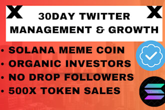 twitter marketing, crypto ai agent promotion, sol memecoin to 500x token sellout