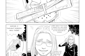 draw a custom sfw manga for you