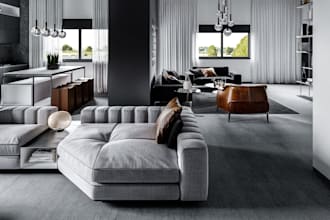 renew ancient house to modern house, 3d livingroom cozy bedroom, cgi lounge revi