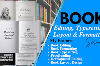 edit and proofread, line and copy edit, format paperback, book typesetting