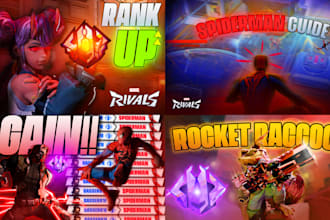design cinematic marvel rivals thumbnails in 3 hours