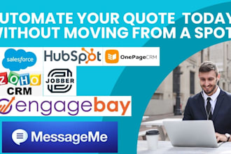 design salesforce hubspot jobber quote record templates automate PDF emails