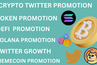 crypto twitter promotion, cto, dex memecoin, ico sol token pump massively