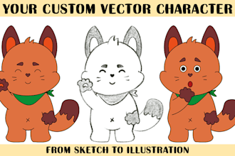 draw a cute vector sticker pack, character, mascot